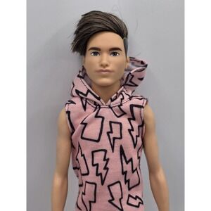 Barbie FASHIONISTA Doll ZIP CASE #193  KEN  REAL ROOTED HAIR